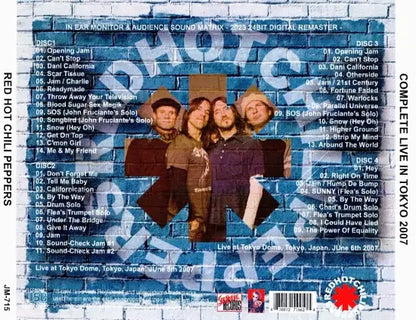 RED HOT CHILI PEPPERS / COMPLETE LIVE IN TOKYO 2007 (4CDR)
