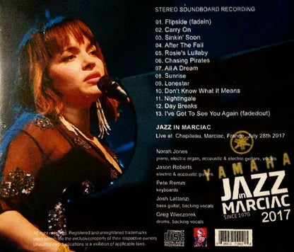Norah Jones / Jazz in Marciac 2017 Soundboard (1CDR)