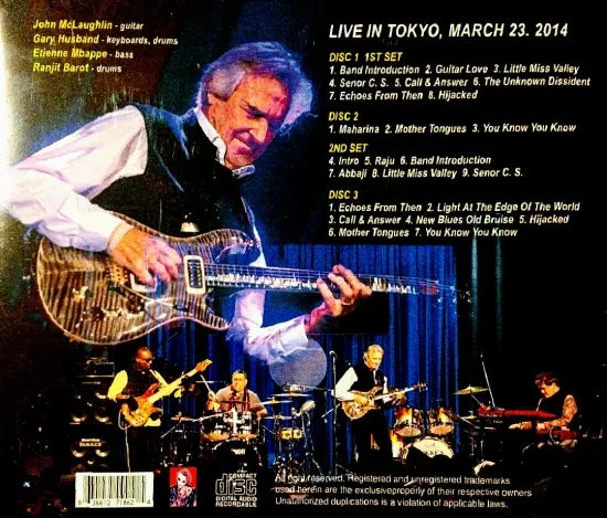 John McLaughlin & The 4th Dimension / Live In Tokyo 2014 (3CDR)