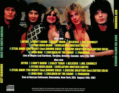 OZZY OSBOURNE / OVER THE NORTH AMERICA (2CDR)