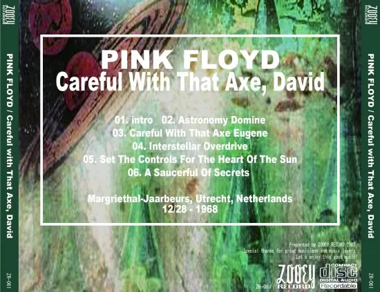 PINK FLOYD / CAREFUL WITH THAT AXE, DAVID (1CDR)