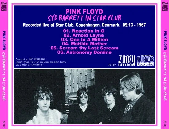 PINK FLOYD / SYD BARRETT EN STAR CLUB (1CDR)