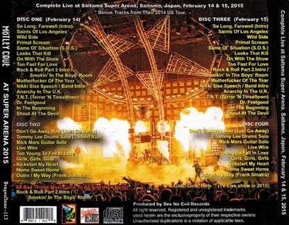 MOTLEYCRUE / AT SUPER ARENA 2015 (4CDR)