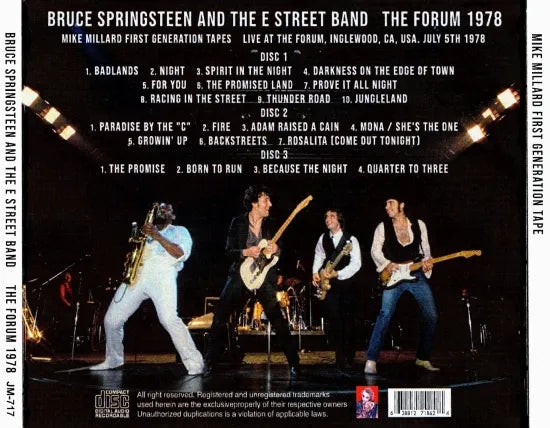 Bruce Springsteen & The E Street Band / The Forum 1978 (3CDR)