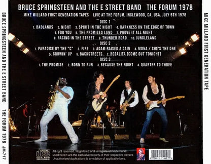 Bruce Springsteen & The E Street Band / The Forum 1978 (3CDR)