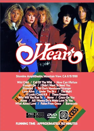 HEART / MOUNTAIN VIEW CA 8.19.90 (1DVDR)