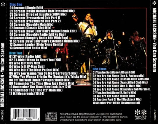 Michael Jackson / You Can Scream (3CDR)