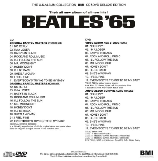THE BEATLES / BEATLES '65 THE U.S.ALBUM COLLECTION (1CD+1DVD)
