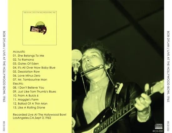 BOB DYLAN / LIVE AT THE HOLLYWOOD BOWL 1965 (1CDR)