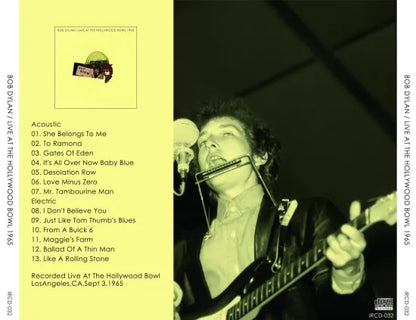 BOB DYLAN / LIVE AT THE HOLLYWOOD BOWL 1965 (1CDR)
