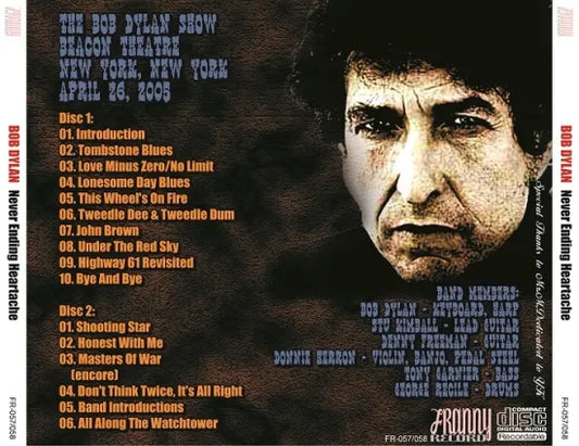 BOB DYLAN / NEVER ENDING HEARTACHE (2CDR)