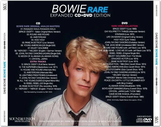DAVID BOWIE / RARE EXPANDED CD+DVD EDITION (1CD+1DVD)
