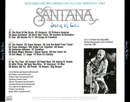 SANTANA / SONG OF EVIL SOUNDBOARD (3CDR)