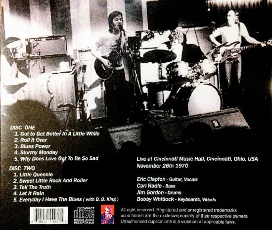 DEREK AND THE DOMINOS / LIVE AT CINCINNATI 1970 (2CDR)