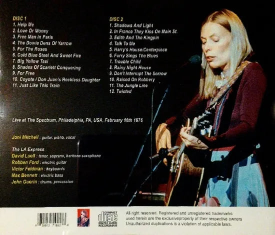 JONI MITCHELL / The Spectrum 1976 (2CDR)