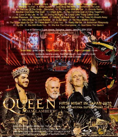 QUEEN / FIRST NIGHT IN JAPAN 2020 LIVE AT SAITAMA SUPER ARENA DAY 1 (1BDR+1DVDR+2CDR)