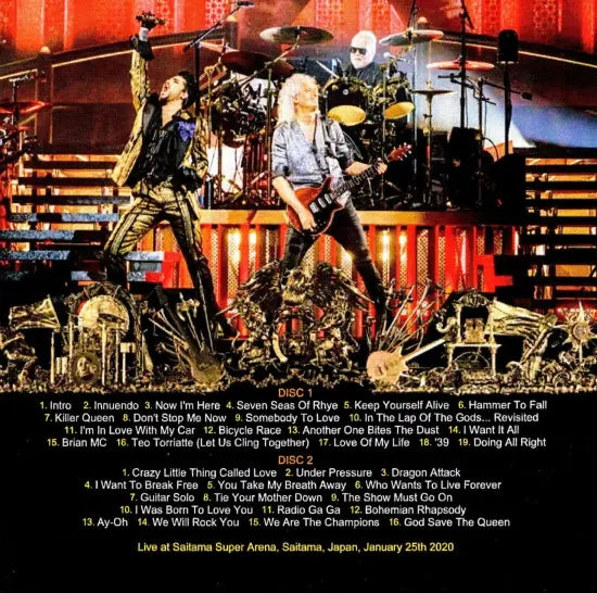 QUEEN / FIRST NIGHT IN JAPAN 2020 LIVE AT SAITAMA SUPER ARENA DAY 1 (1BDR+1DVDR+2CDR)