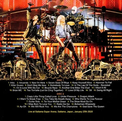 QUEEN / FIRST NIGHT IN JAPAN 2020 LIVE AT SAITAMA SUPER ARENA DAY 1 (1BDR+1DVDR+2CDR)
