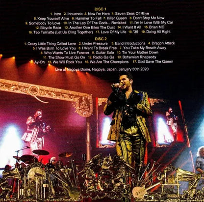 QUEEN + ADAM LAMBERT / FINAL NIGHT IN JAPAN 2020 LIVE AT NAGOYA DO ΜΕ (1BDR+2CDR)