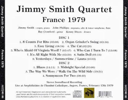Jimmy Smith Quartet / France 1979 STEREO SOUNDBOARD (2CDR)
