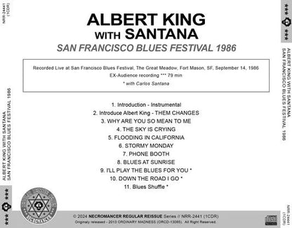 ALBERT KING WITH SANTANA / SAN FRANCISCO BLUES FESTIVAL 1986 (1CDR)