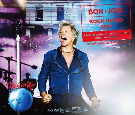 BON JOVI / Rock in Rio 2017 versión remasterizada digital HD Pro-shot (1BDR+1DVDR+2CDR)