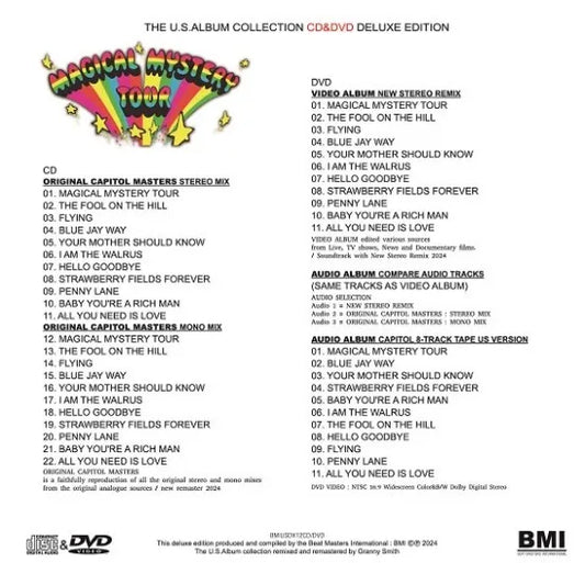 THE BEATLES / MAGICAL MYSTERY TOUR THE U.S. ALBUM COLLECTION (2CD+1DVD)