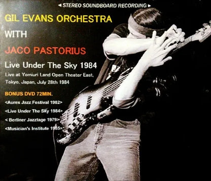 ORQUESTA DE GIL EVANS CON JACO PASTORIUS / Live Under The Sky 1984 CAJA DE SONIDO ESTÉREO (2 CDR + 1 DVDR)