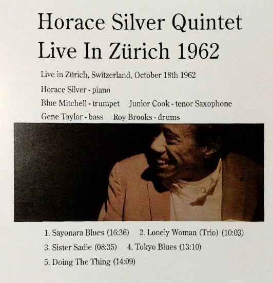 Horace Silver Quintet / En vivo en Zúrich 1962 CAJA DE SONIDO (1 CD)
