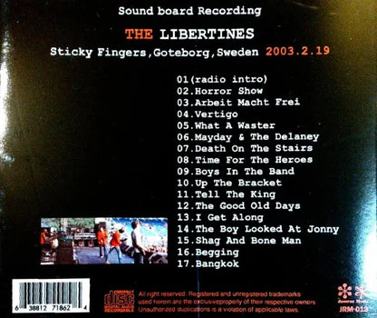THE LIBERTINES / Sticky Fingers, Goteborg, Sweden SOUNDBOARD (1CDR)