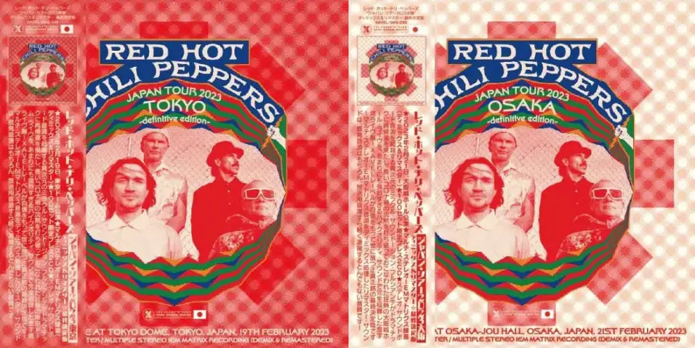 Red Hot Chili Peppers / Gira por Japón 2023 TOKIO + OSAKA Edición definitiva 2 Set 4 CD