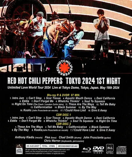 RED HOT CHILI PEPPERS / TOKIO 2024 1.ª NOCHE (1 HABITACIÓN + 1 DVD + 2 CD)