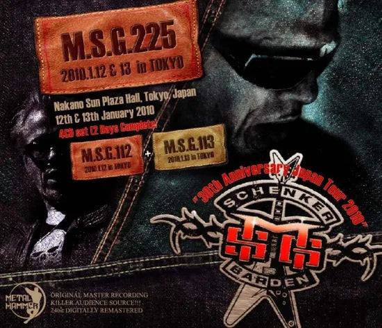Michael Schenker Group / M.S.G. 225 Japan Tour 2010 (4CDR)