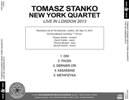 TOMASZ STANKO NEW YORK QUARTET / LIVE IN LONDON 2013 (1CDR)