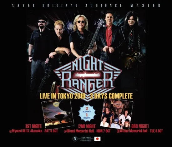 NIGHT RANGER / Live in Tokyo 2019 3 Days Complete XAVEL ORIGINAL AUDIENCE MASTER (6CDR)