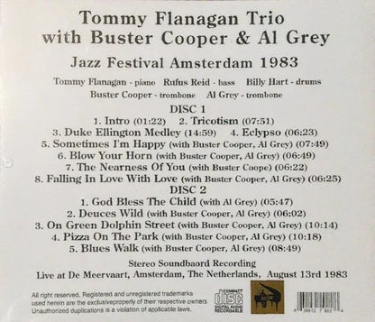 Trío Tommy Flanagan con Buster Cooper y Al Grey / Festival de Jazz de Ámsterdam 1983 SONIDO ESTÉREO (2 CD)