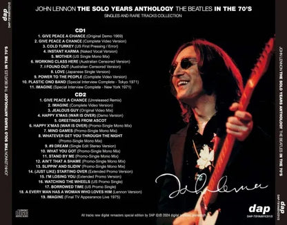 JOHN LENNON / THE SOLO YEARS ANTHOLOGY THE BEATLES IN THE 70'S (2CD)