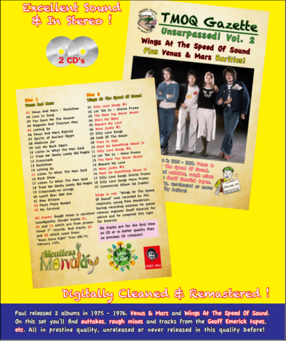 PAUL McCARTNEY AND WINGS / Wings At The Speed ​​Of Sound Plus Venus &amp; Mars Rarities! (2CD HMC-BOOKLET)