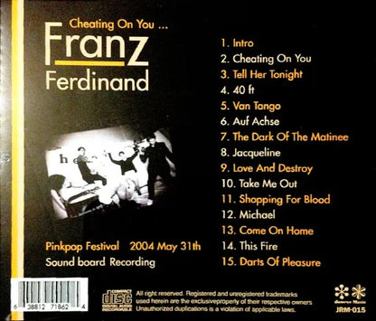 Franz Ferdinand / Cheating On You SOUNDBOARD (1CDR)