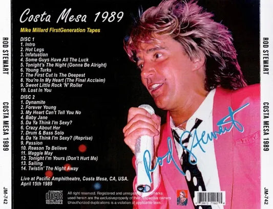 ROD STEWART/COSTA MESA 1989 (2CDR)
