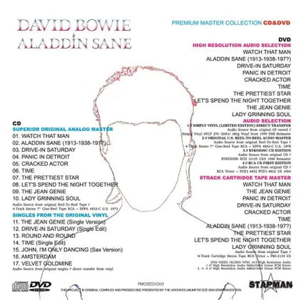 DAVID BOWIE / ALADDIN SANE PREMIUM MASTER COLLECTION (1CD+1DVD)