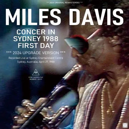 MILES DAVIS / CONCIERTO EN SÍDNEY 1988 PRIMER DÍA 2024 VERSIÓN ACTUALIZADA (2 CDR)