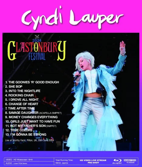 CYNDI LAUPER / FESTIVAL DE GLASTONBURY 2024 PRO SHOT (1HAB)