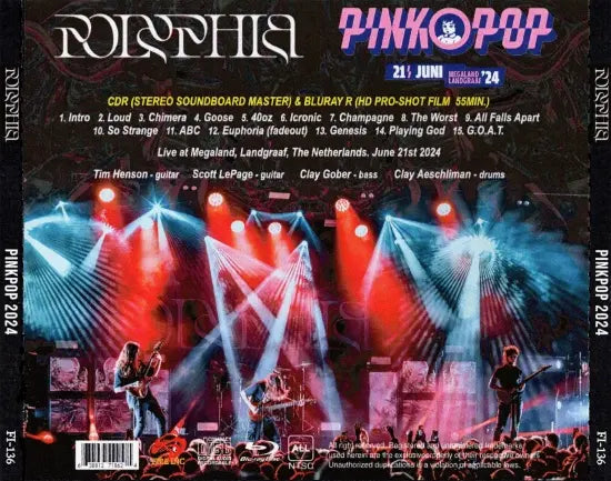 POLYPHIA / PINKPOP 2024 STEREO SOUNDBOARD HD PRO SHOT (1CDR+1BDR)