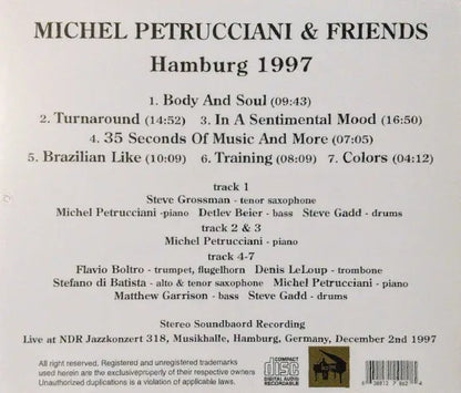 MICHEL PETRUCCIANI & FRIENDS / Hamburg 1997 STEREO SOUNDBOARD (1CDR)