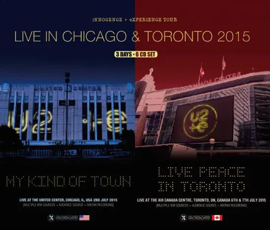 U2 / iNNOCENCE + eXPERIENCE Tour Live in Chicago & Toronto 2015 (6CD)
