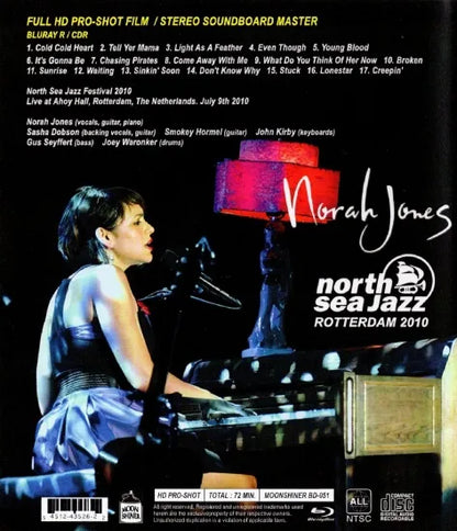 NORAH JONES / FESTIVAL DE JAZZ DEL MAR DEL NORTE 2010 HD PRO SHOT (1BDR y 1CDR adicional)