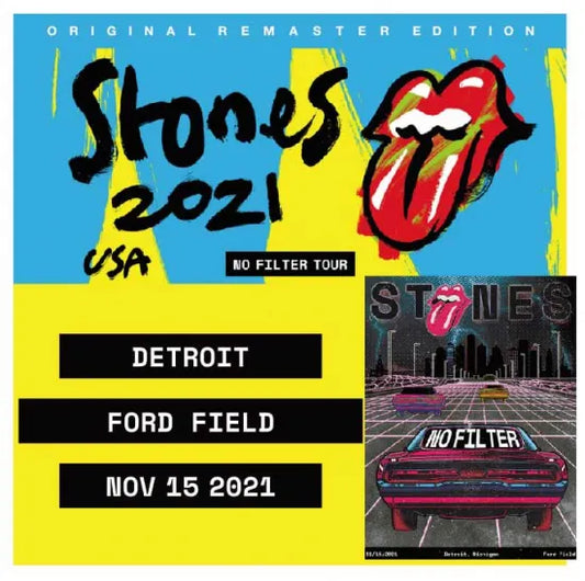The Rolling Stones / 2021 USA No Filter Tour Live in Detroit Original Remaster Edition (2CDR)