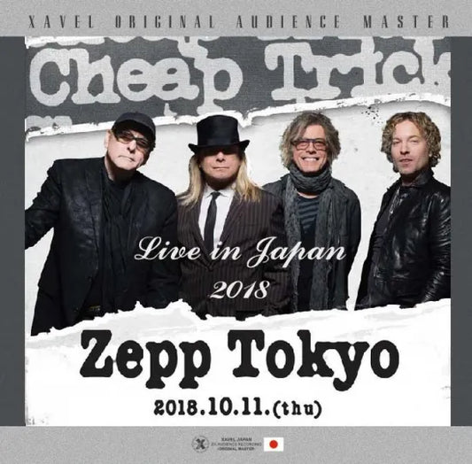 CHEAP TRICK / LIVE IN JAPAN 2018 XAVEL ORIGINAL AUDIENCE MASTER (2CDR)