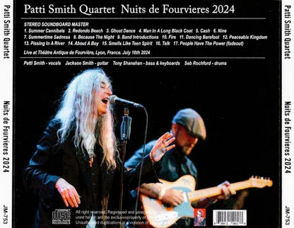 Patti Smith Quartet / Nuits de Fourvieres 2024 STEREO SOUNDBOARD (1CDR)